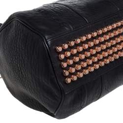 Pre Owned Alexander Wang Black Pebbled Leather Rocco Duffle Bag