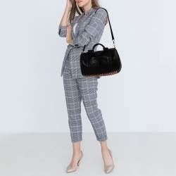 Pre Owned Alexander Wang Black Pebbled Leather Rocco Duffle Bag