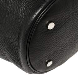 Pre Owned Alexander Wang Black Textured Leather Diego Bucket Bag