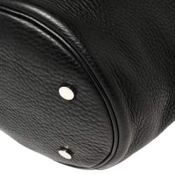 Pre Owned Alexander Wang Black Textured Leather Diego Bucket Bag