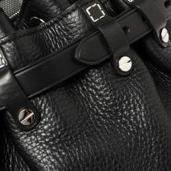 Pre Owned Alexander Wang Black Textured Leather Diego Bucket Bag