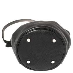 Pre Owned Alexander Wang Black Textured Leather Diego Bucket Bag