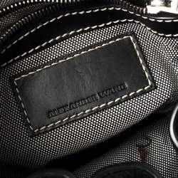 Pre Owned Alexander Wang Black Textured Leather Diego Bucket Bag