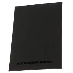 Pre Owned Alexander Wang Black Textured Leather Diego Bucket Bag