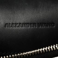 Pre Owned حقيبة كروس أليكساندر وانغ بريسما مظروف صغيرة جلد أسود