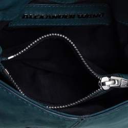Alexander Wang Teal Blue Suede Marion Shoulder Bag