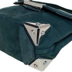 Alexander Wang Teal Blue Suede Marion Shoulder Bag