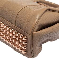 Pre Owned حقيبة أليكساندر وانغ روكي جلد وردي محبب صغيرة