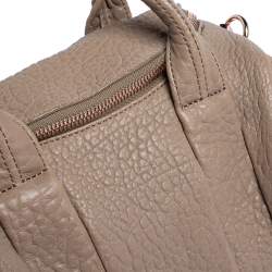 Pre Owned حقيبة أليكساندر وانغ روكي جلد وردي محبب صغيرة