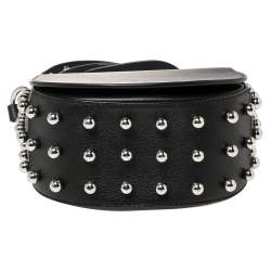Pre Owned Alexander Wang Black Mini Lia Studded Crossbody Bag
