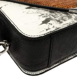 Alexander Wang Multicolor Lizard Embossed Leather Small Prisma Envelope Crossbody Bag