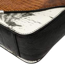 Alexander Wang Multicolor Lizard Embossed Leather Small Prisma Envelope Crossbody Bag