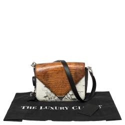 Alexander Wang Multicolor Lizard Embossed Leather Small Prisma Envelope Crossbody Bag
