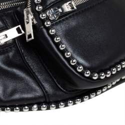 Pre Owned Alexander Wang Black Leather Studded Attica Belt Bag