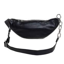 Pre Owned Alexander Wang Black Leather Studded Attica Belt Bag
