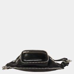 Alexander Wang Black Leather Studded Attica Fanny Belt Bag