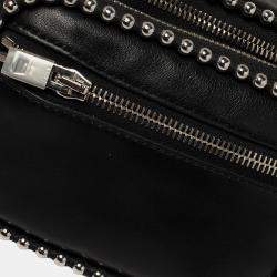 Alexander Wang Black Leather Studded Attica Fanny Belt Bag