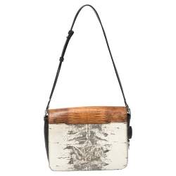 Alexander Wang Multicolor Lizard Embossed Leather Prisma Envelope Shoulder Bag