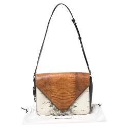 Alexander Wang Multicolor Lizard Embossed Leather Prisma Envelope Shoulder Bag