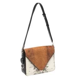 Alexander Wang Multicolor Lizard Embossed Leather Prisma Envelope Shoulder Bag