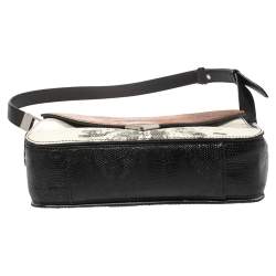 Alexander Wang Multicolor Lizard Embossed Leather Prisma Envelope Shoulder Bag