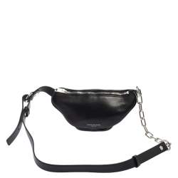 Alexander Wang Black Leather Mini Attica Belt Bag