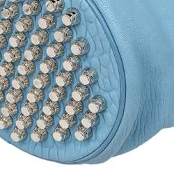 Alexander Wang Blue Textured Leather Diego Bucket Bag