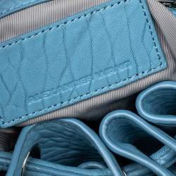 Alexander Wang Blue Textured Leather Diego Bucket Bag