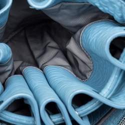 Alexander Wang Blue Textured Leather Diego Bucket Bag