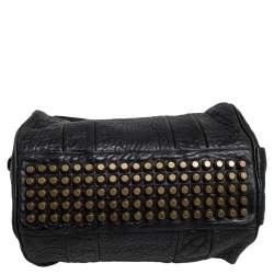 Pre Owned Alexander Wang Black Pebbled Leather Rocco Duffle Bag