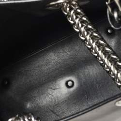 Pre Owned Alexander Wang Black Leather Genesis Box Chain Tote