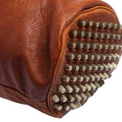 Pre Owned Alexander Wang Brown Textured Leather Diego Bucket Bag