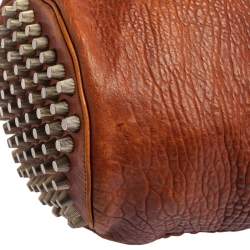 Pre Owned Alexander Wang Brown Textured Leather Diego Bucket Bag