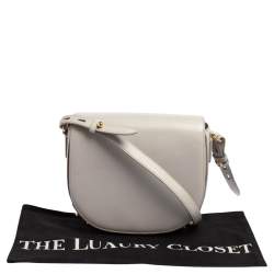Alexander Wang Grey Leather Studded Lia Shoulder Bag