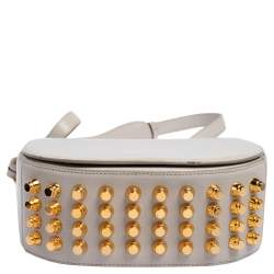 Alexander Wang Grey Leather Studded Lia Shoulder Bag