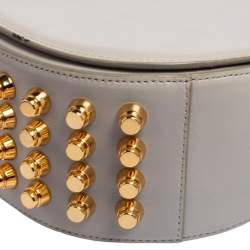 Alexander Wang Grey Leather Studded Lia Shoulder Bag