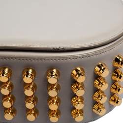 Alexander Wang Grey Leather Studded Lia Shoulder Bag