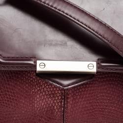 Alexander Wang Burgundy Textured Leather Shoulder Bag
