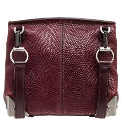 Alexander Wang Burgundy Textured Leather Shoulder Bag