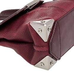 Alexander Wang Burgundy Textured Leather Shoulder Bag