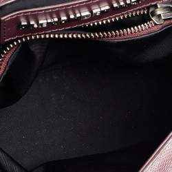 Alexander Wang Burgundy Textured Leather Shoulder Bag