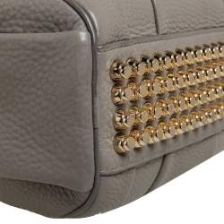 مملوكة مسبقًا حقيبة أليكساندر وانغ روكو دوفيل جلد رصاصي منقوش