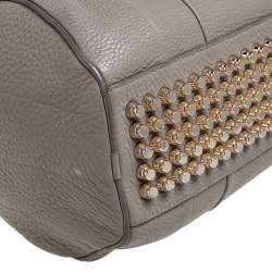 Alexander Wang Grey Pebbled Leather Rocco Duffle Bag