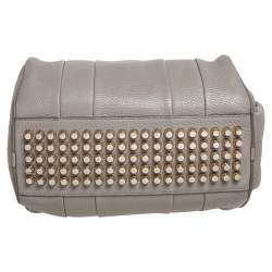 Alexander Wang Grey Pebbled Leather Rocco Duffle Bag