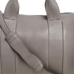 Alexander Wang Grey Pebbled Leather Rocco Duffle Bag