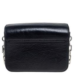 Alexander Wang Black Crinkled Leather Small Prisma Shoulder Bag