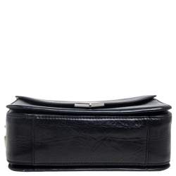Alexander Wang Black Crinkled Leather Small Prisma Shoulder Bag