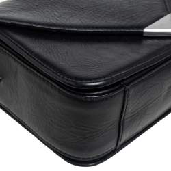 Alexander Wang Black Crinkled Leather Small Prisma Shoulder Bag