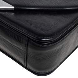 Alexander Wang Black Crinkled Leather Small Prisma Shoulder Bag