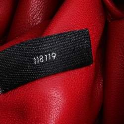 Alexander Wang Red Leather Mini Studded Bucket Bag